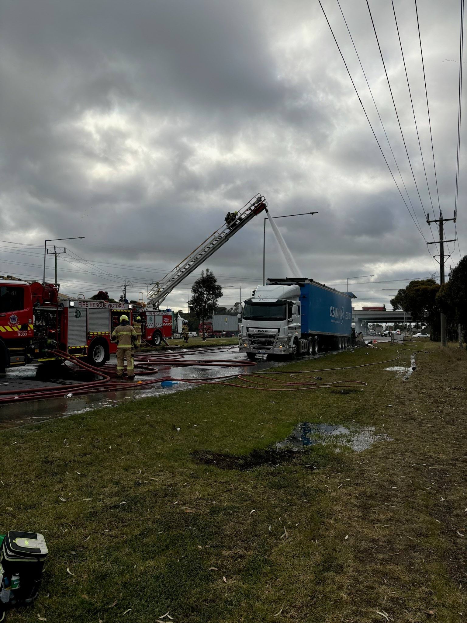 Derrimut truck fire
